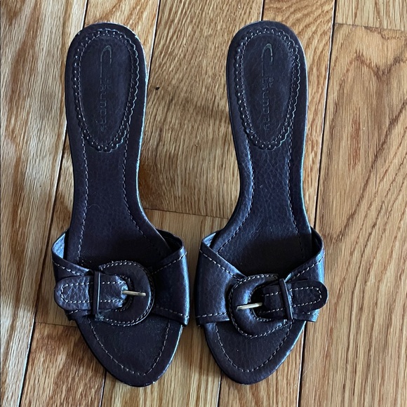 CL by Laundry Shoes - CL by Laundry Chocolate Buckle Heels size 8